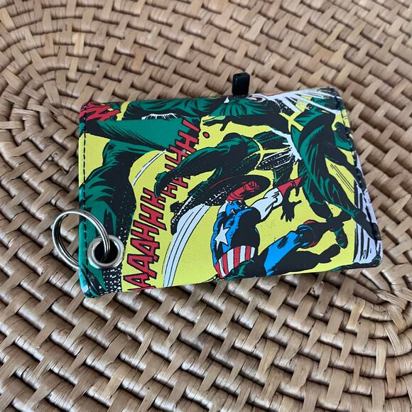 Marvel Comics Captain America Trifold Wallet Faux Leather - Picture 2 of 6